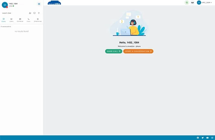 Callcenter Webphone Home